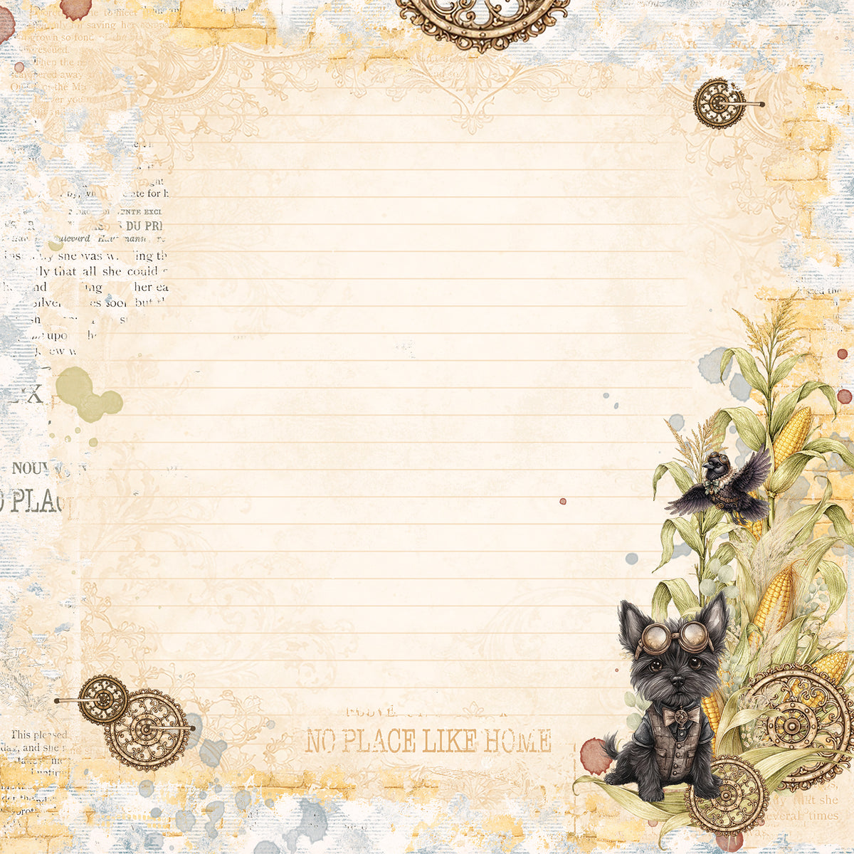 49 And Market - Chronicles Of Oz Collection - 12 x 12 Double Sided Paper - The Oz Chronicle