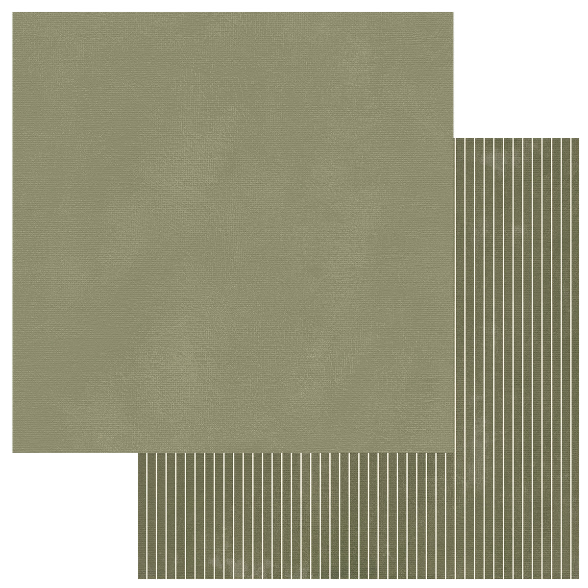 49 And Market - Chronicles Of Oz Collection - 12 x 12 Double Sided Paper - Solids Sheet - Weathered Moss