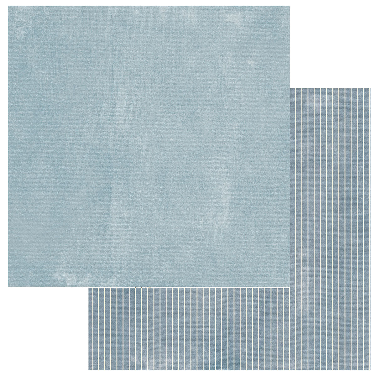 49 And Market - Chronicles Of Oz Collection - 12 x 12 Double Sided Paper - Solids Sheet - Dusty Cornflower