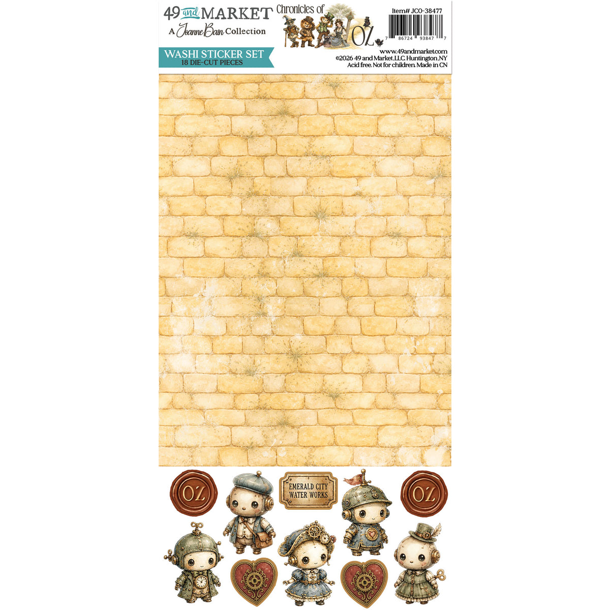49 And Market - Chronicles Of Oz Collection - Washi Sticker Set