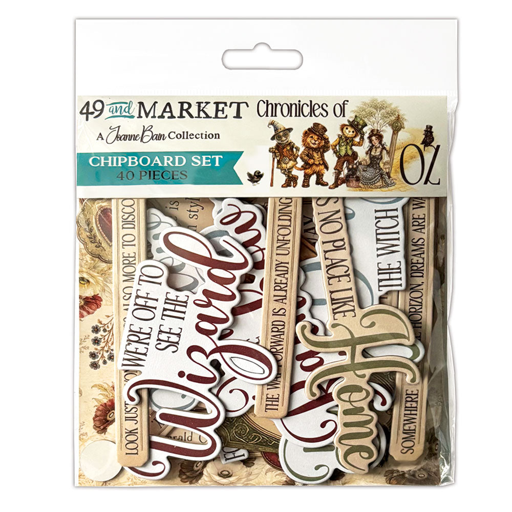 49 And Market - Chronicles Of Oz Collection - Chipboard Set