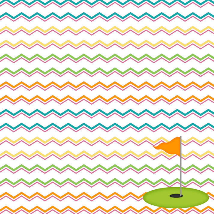 SSC Designs - Just Fun Collection - 12 x 12 Double-Sided Scrapbook Paper - Mini Golf
