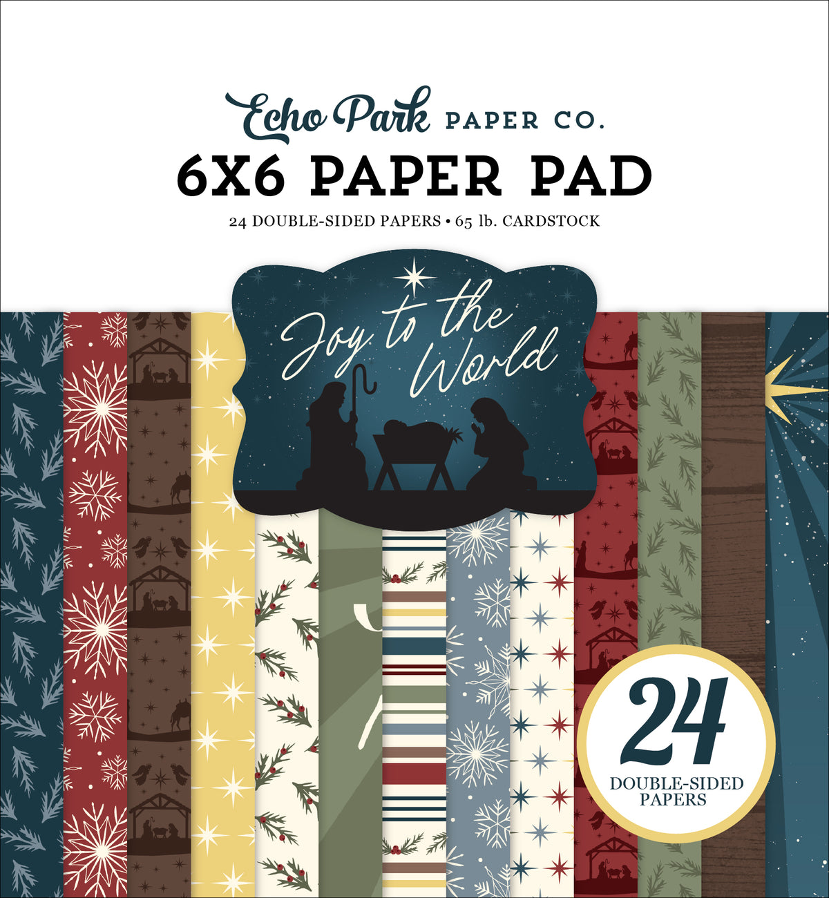 Echo Park - Joy To The World Collection - 6 x 6 Paper Pad