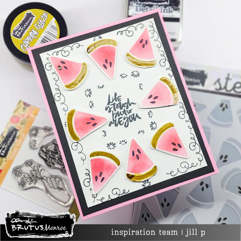 Brutus Monroe - Rooted In Kindness Collection - Layering Stencils - Melon Madness