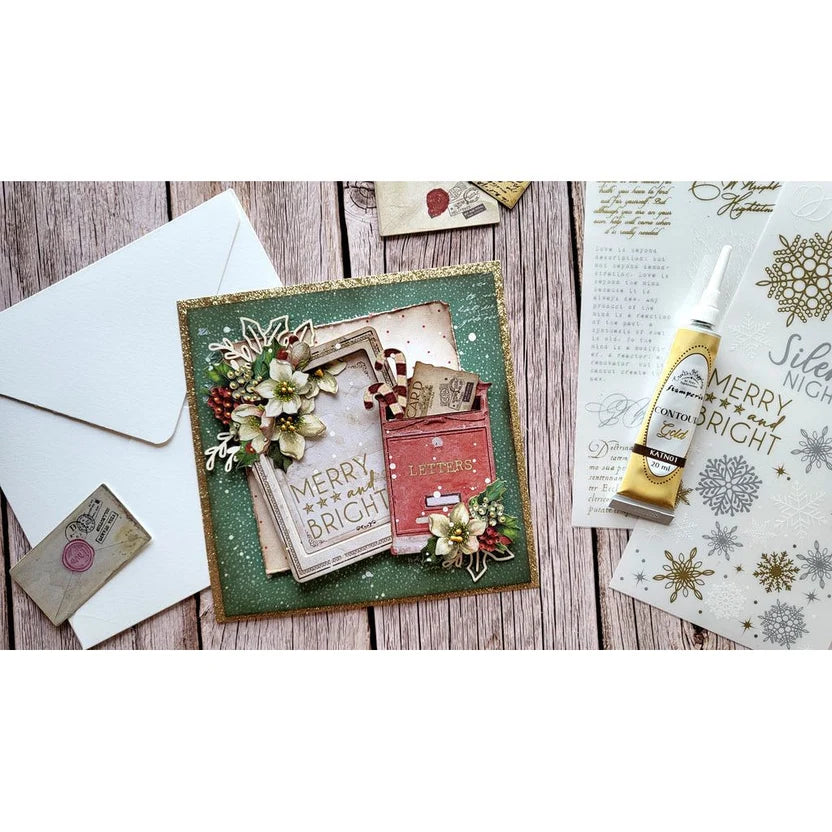 Stamperia - Create Happiness Christmas Plus Collection - Contour Liner -Gold