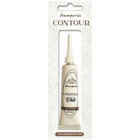 Stamperia - Create Happiness Christmas Plus Collection - Contour Liner -White