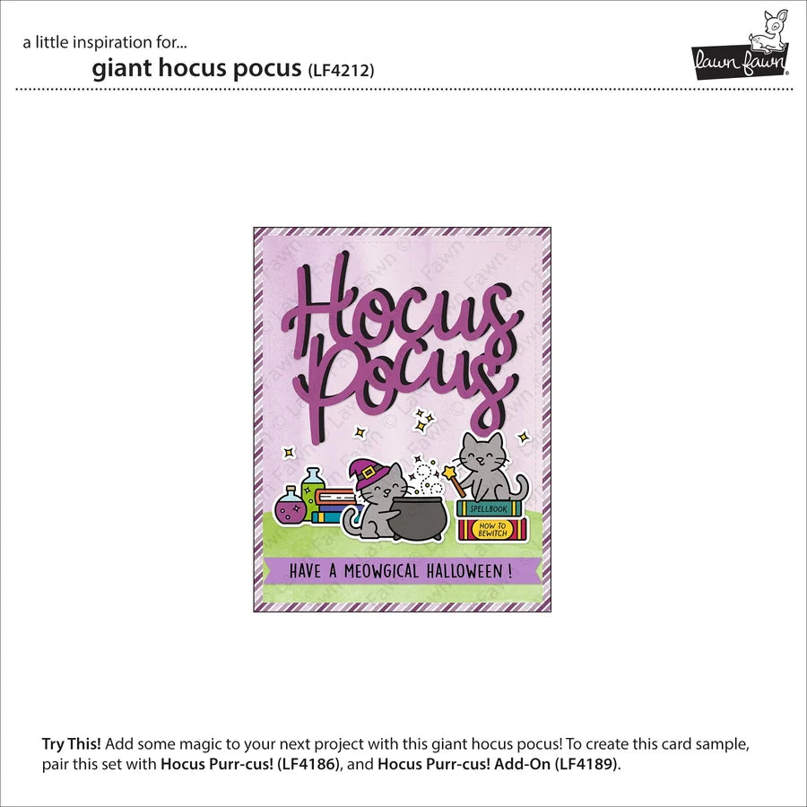 Lawn Fawn - Custom Craft Dies - Hocus Pocus