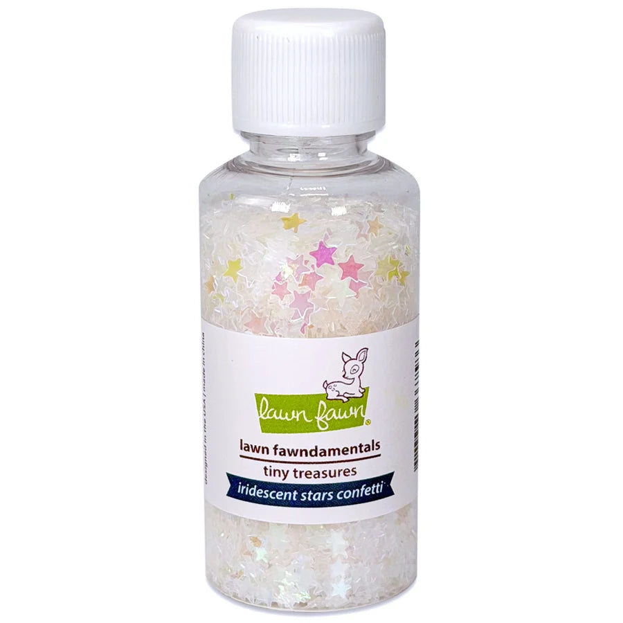 Lawn Fawn - Lawn Fundamentals - Tiny Treasures - Iridescent Stars Confetti