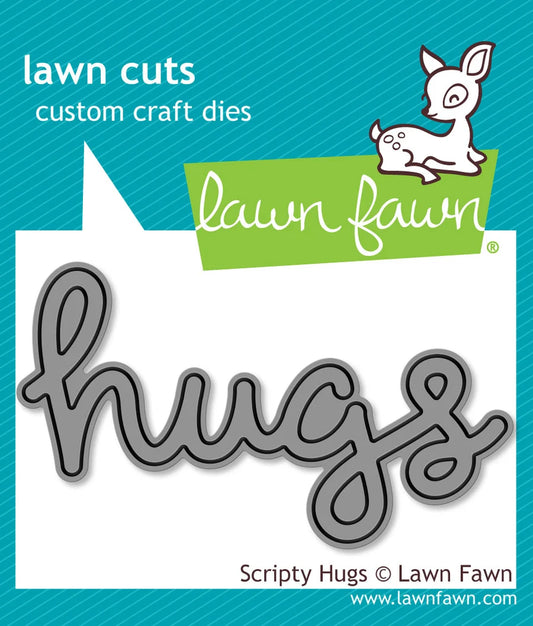 Lawn Fawn - Custom Craft Dies - Scripty Hugs
