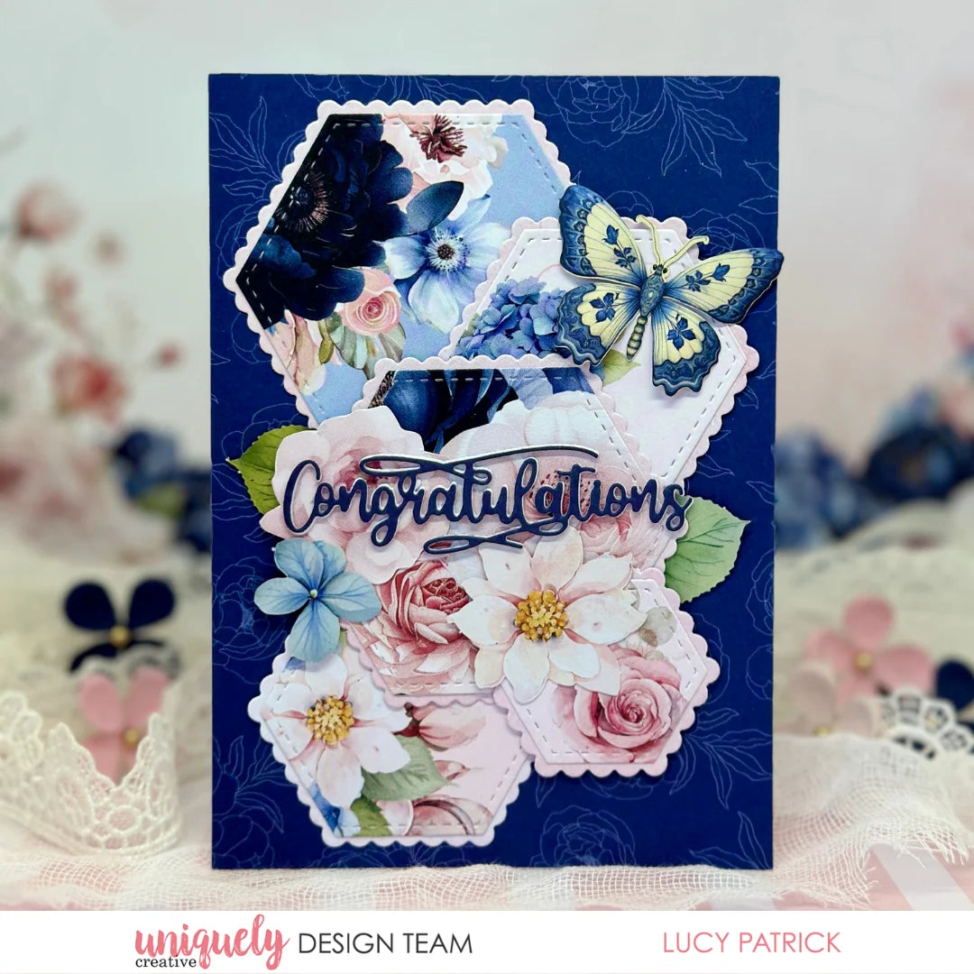 Uniquely Creative - Cutting Dies - Stitched Nesting Hexagon