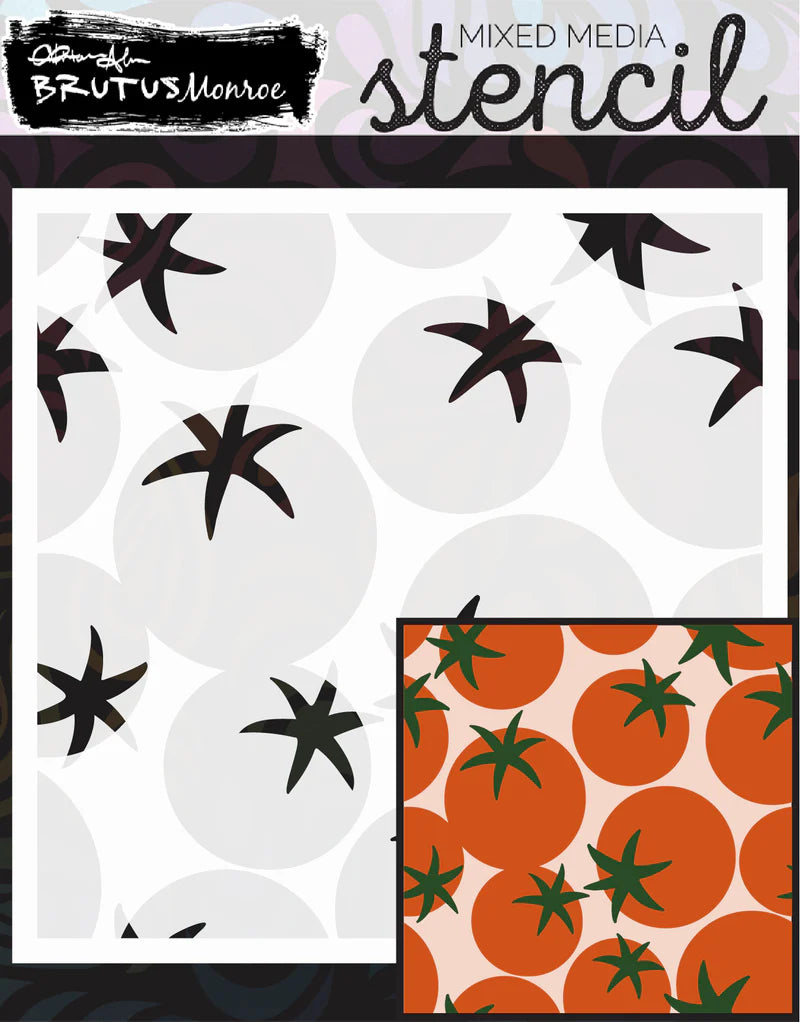 Brutus Monroe - Rooted In Kindness Collection - Layering Stencils - Tomato Tango