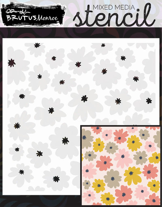 Brutus Monroe - Rooted In Kindness Collection - Layering Stencils - Wildflowers