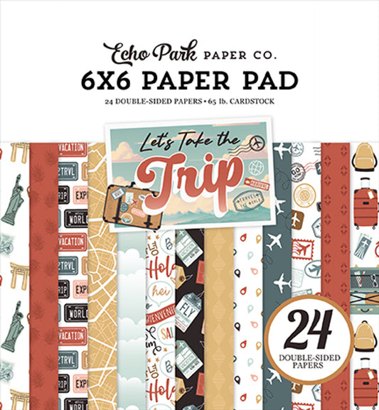 Echo Park - Let's Take The Trip Collection - 6 x 6 Paper Pad