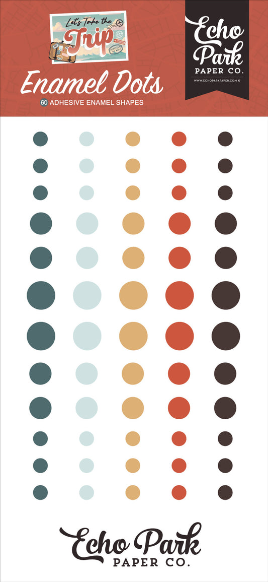Echo Park - Let's Take The Trip Collection - Enamel Dots