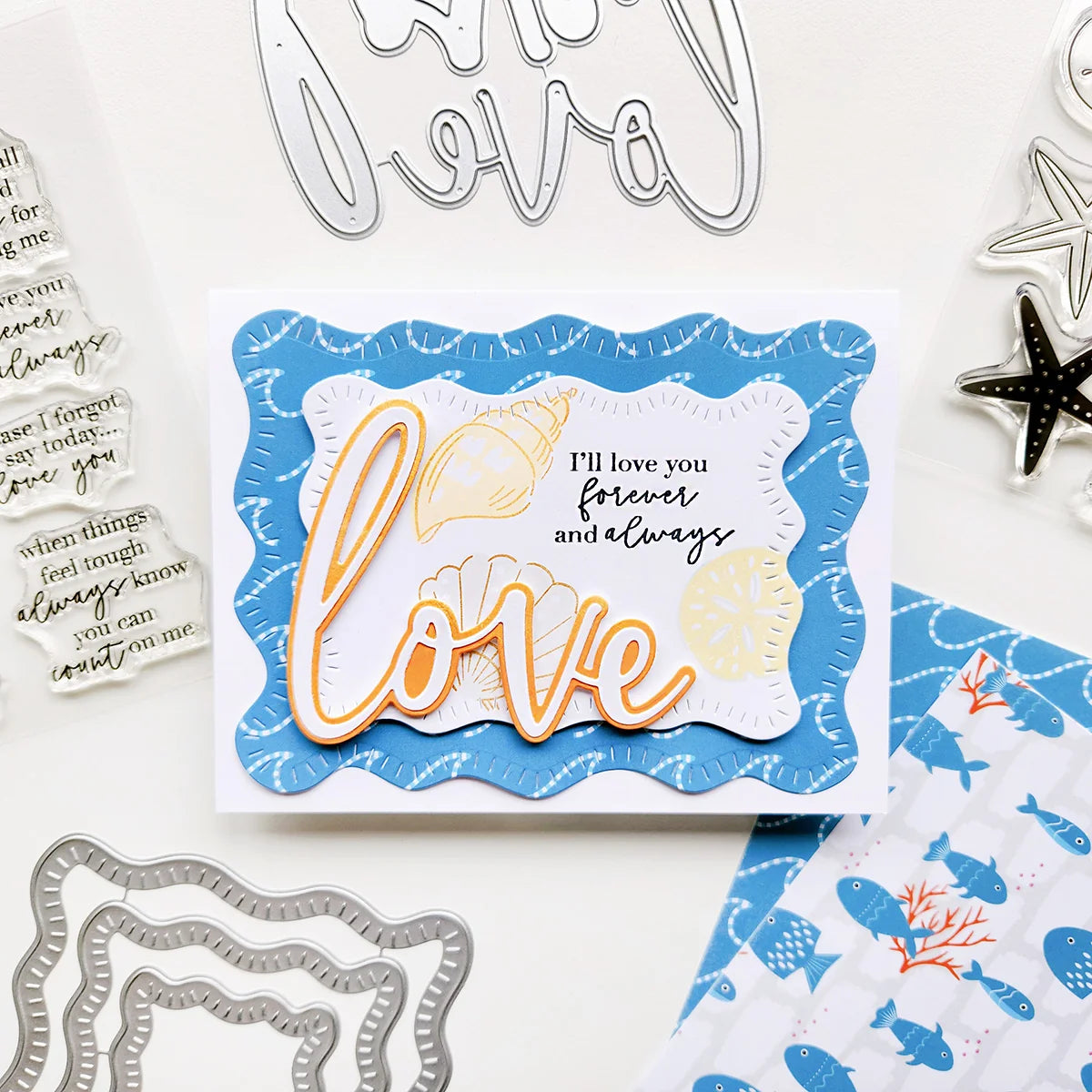 Catherine Pooler Designs - Ocean Wonders Collection - Clear Photopolymer Stamps - Beach Comber
