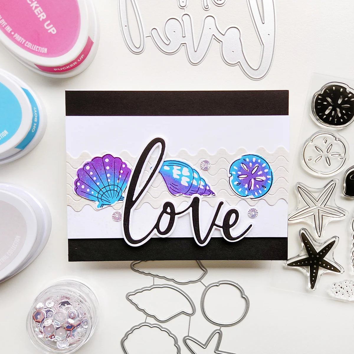 Catherine Pooler Designs - Ocean Wonders Collection - Clear Photopolymer Stamps - Beach Comber