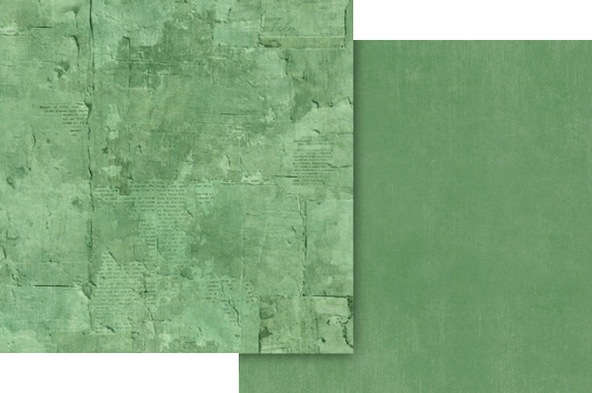 Graphic 45 - Journaling Through Time Collection - 12 x 12 Double-Sided Paper - Leaf Green Patterns And Solids