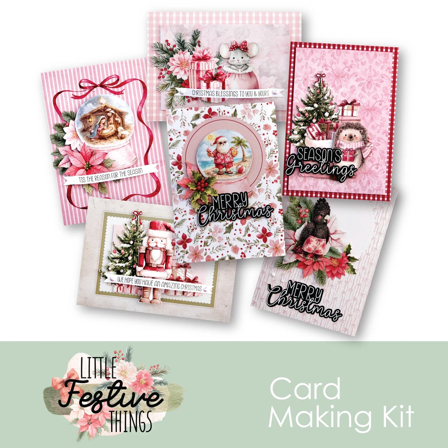 Uniquely Creative - Little Festive Things Collection - Card Making Kit