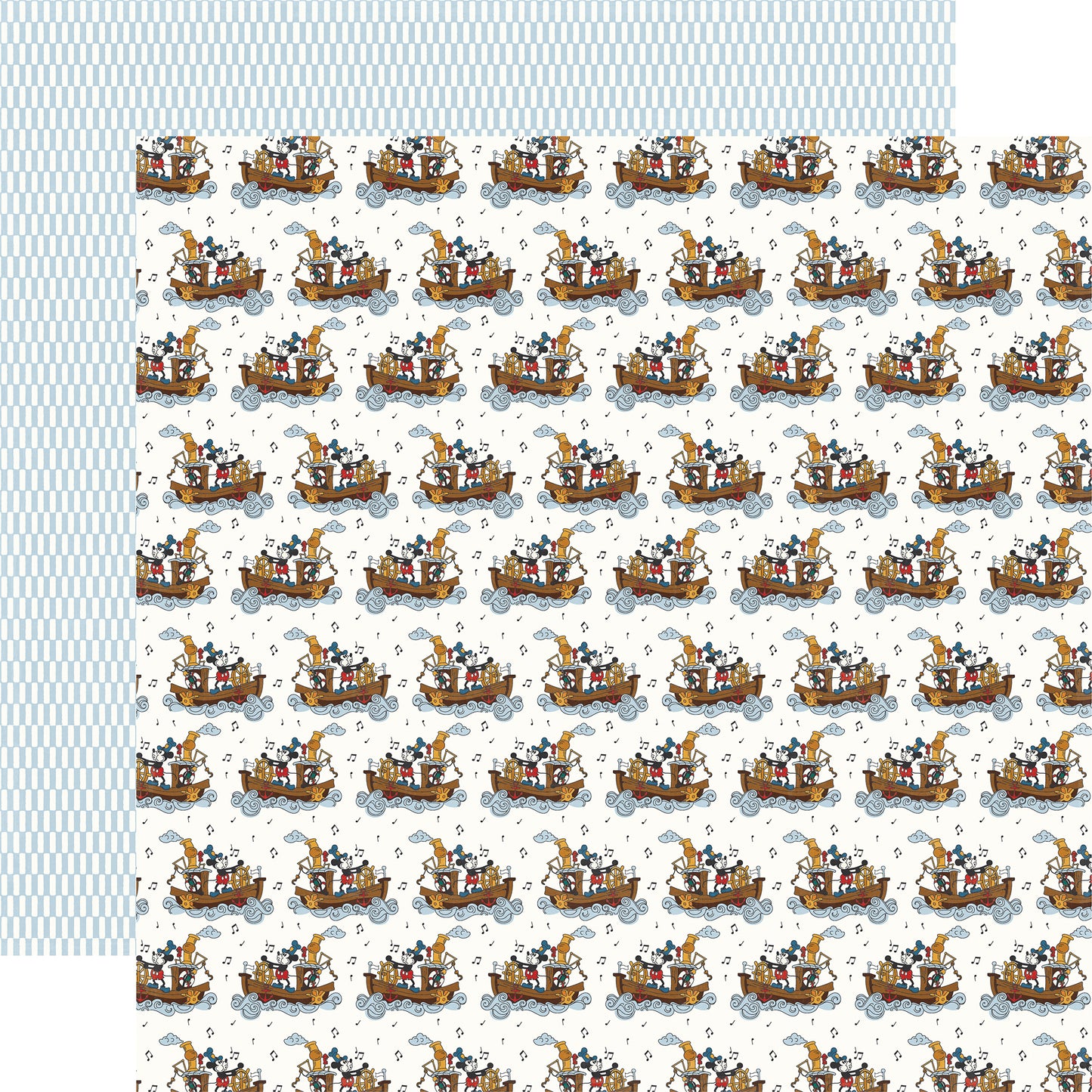 Echo Park - Mouse And Me Collection - 12 x 12 Double-Sided Paper - Sail Away Mouse