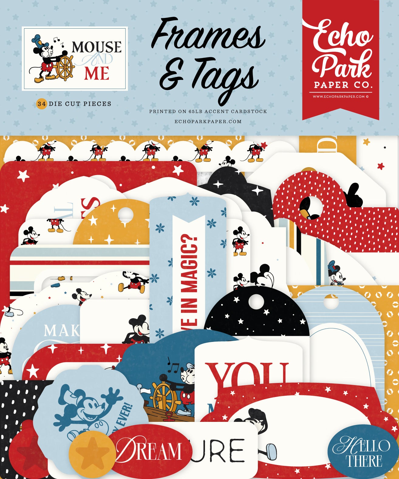 Echo Park - Mouse And Me Collection -  Frames & Tags