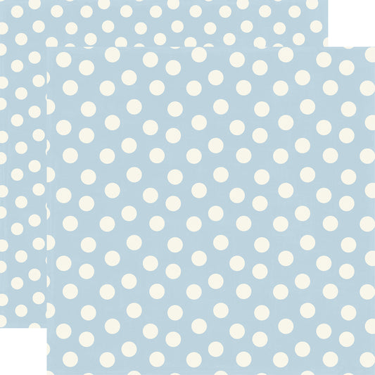 Echo Park - Mouse And Me Collection - 12 x 12 Double-Sided Paper - Light Blue Dot