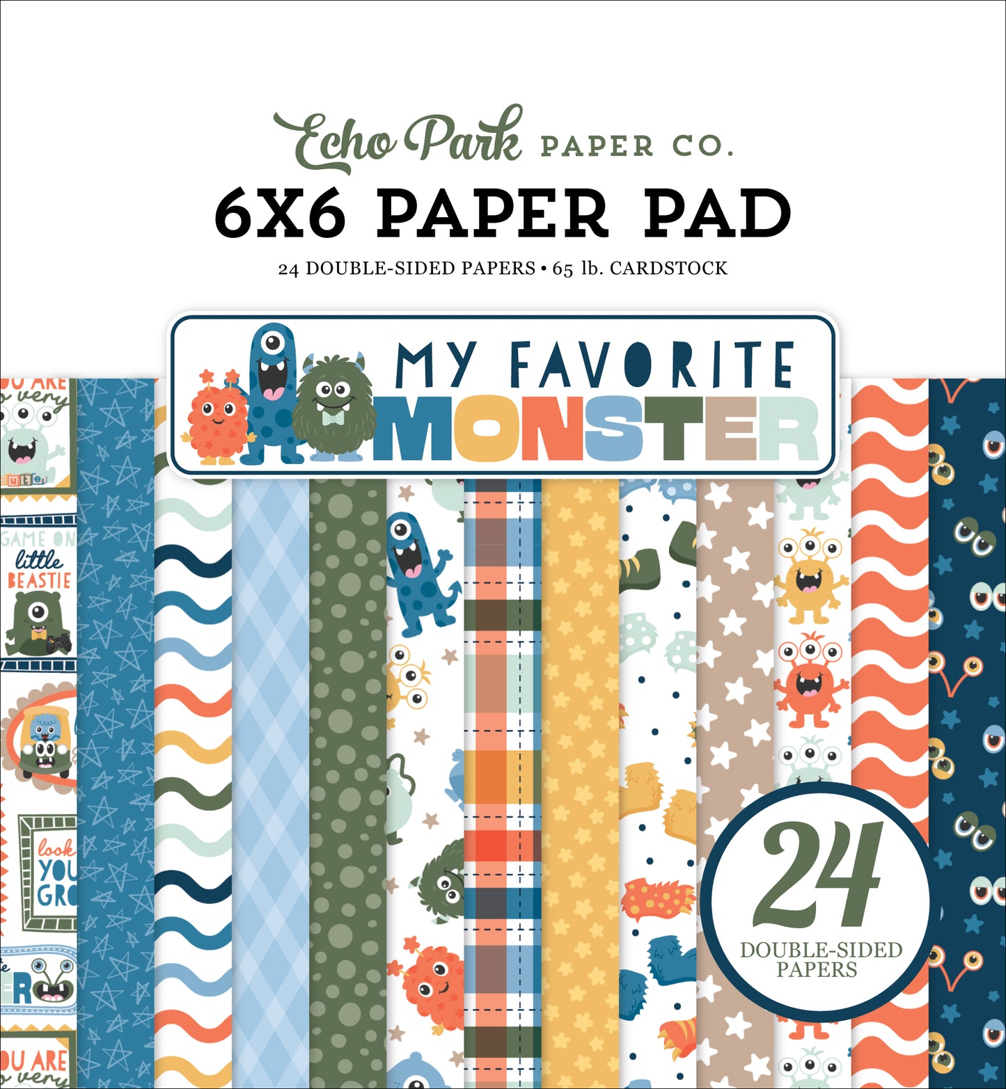 Echo Park - My Favorite Monster Collection - 6 x 6 Paper Pad