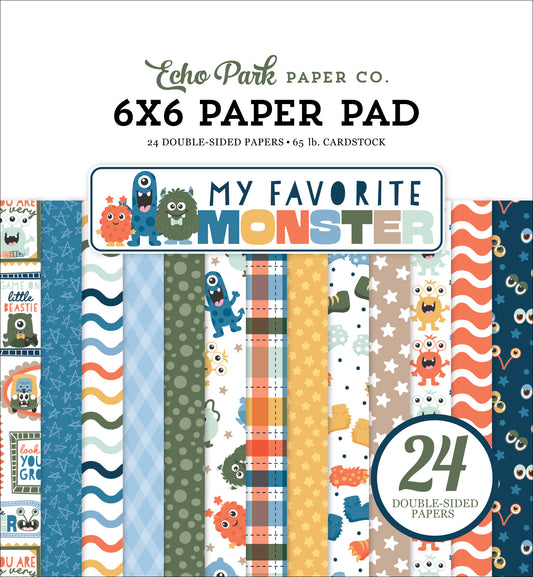 Echo Park - My Favorite Monster Collection - 6 x 6 Paper Pad