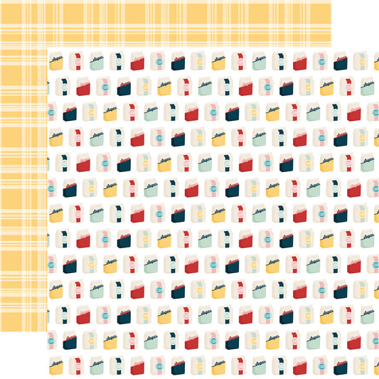 Echo Park - Mom's Kitchen Collection - 12 x 12  Double Sided Paper -Flour And Sugar