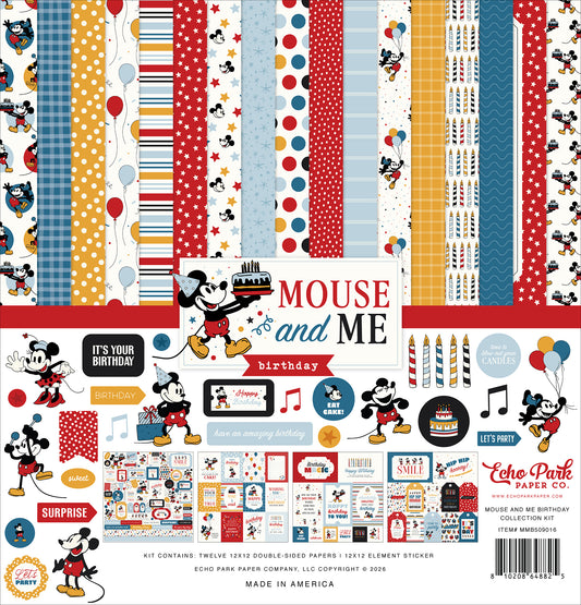 Echo Park - Mouse And Me Birthday Collection - 12 x 12 Collection Kit