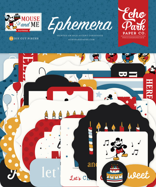 Echo Park - Mouse And Me Birthday Collection - Ephemera