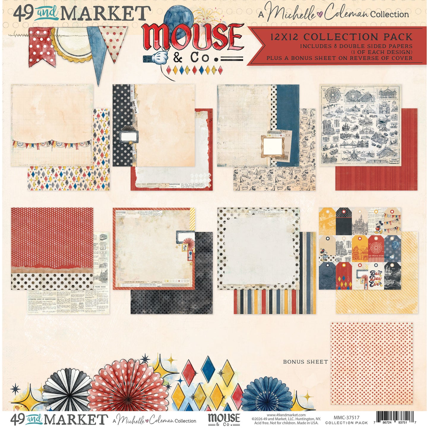 49 and Market - Mouse And Co Collection - 12 x 12 Collection Pack