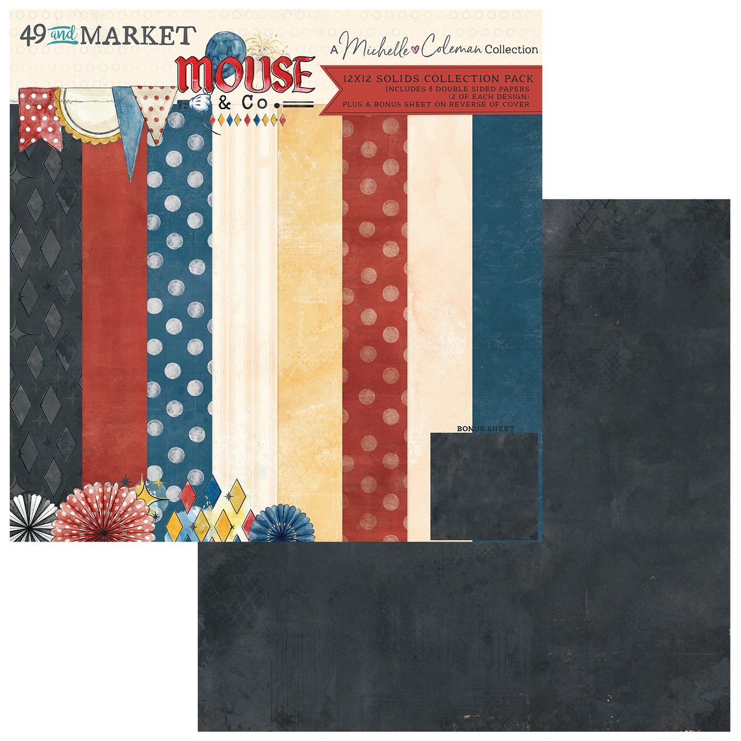 49 and Market - Mouse And Co Collection - 12 x 12 Collection Pack - Solids