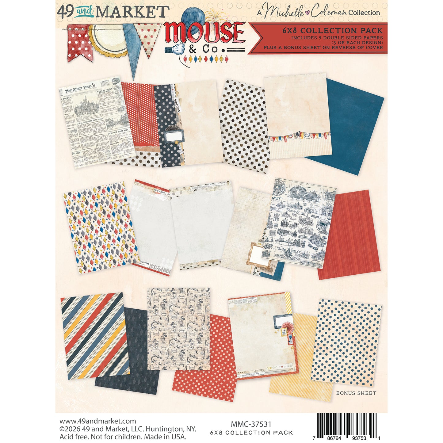 49 and Market - Mouse And Co Collection - 6 x 8 Collection Pack