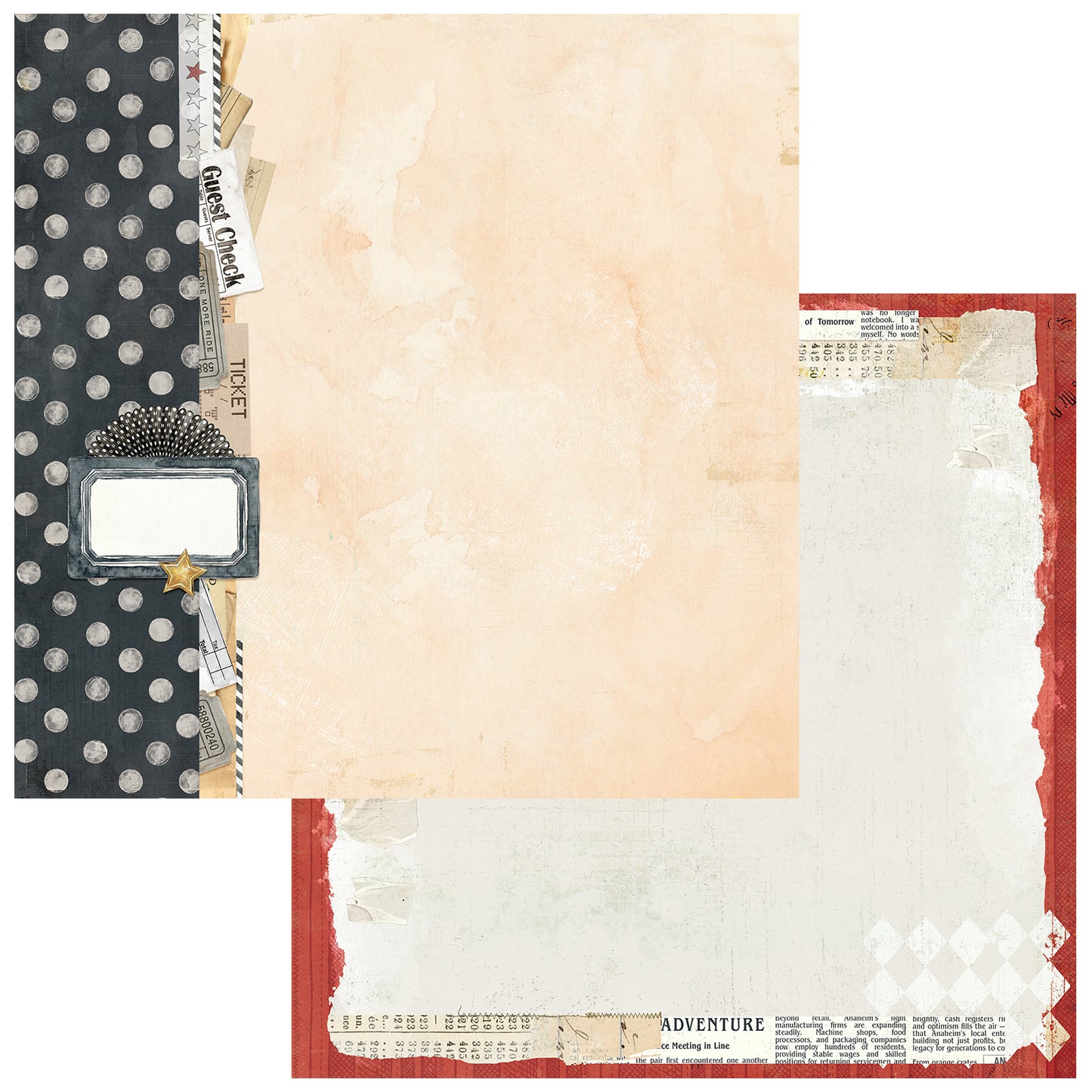 49 and Market - Mouse And Co Collection - 12 x 12 Double Sided Paper - Find Magic