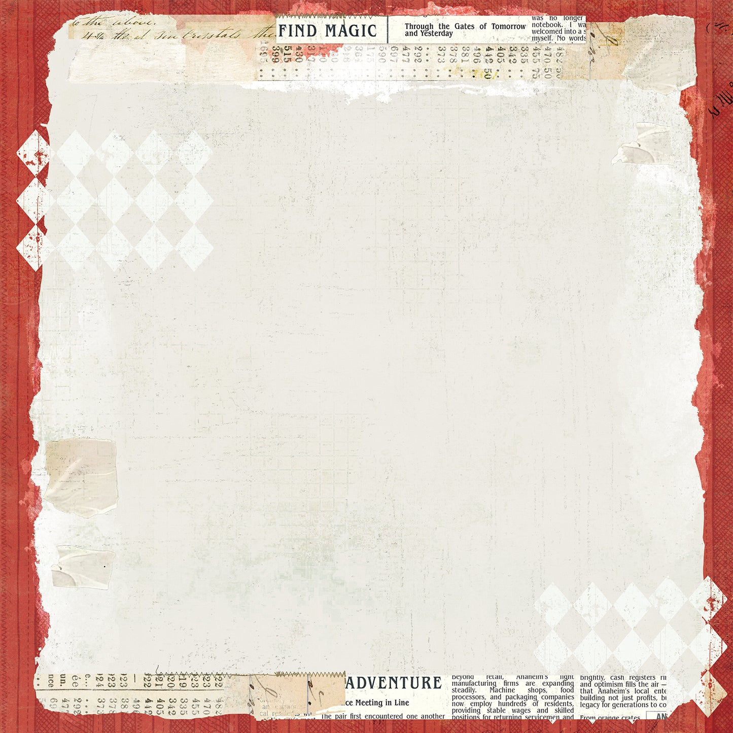 49 and Market - Mouse And Co Collection - 12 x 12 Double Sided Paper - Find Magic