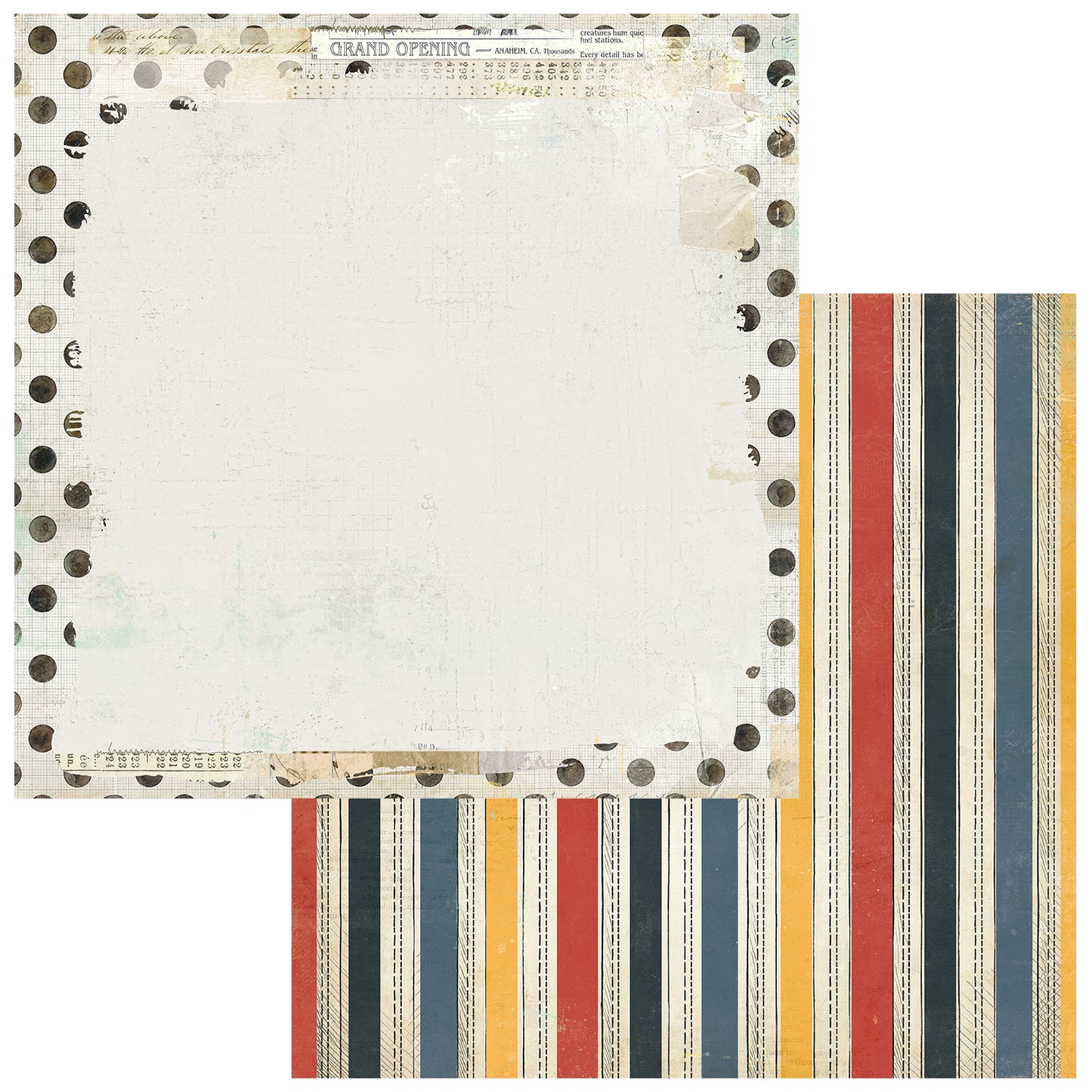 49 and Market - Mouse And Co Collection - 12 x 12 Double Sided Paper - Magic Memories