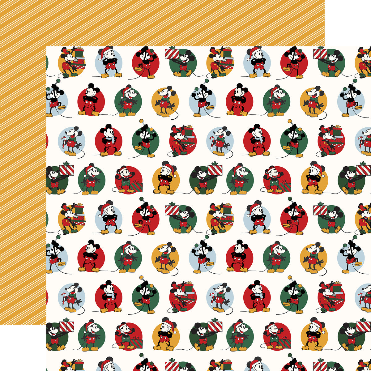 Echo Park - Mouse And Me Christmas Collection - 12 x 12 Double Sided Paper - Christmas Days