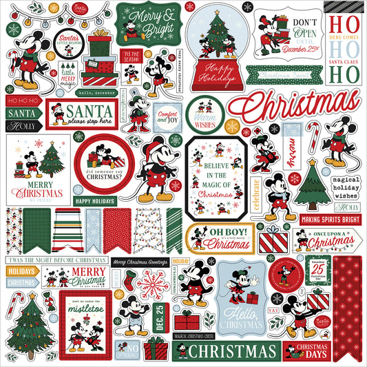 Echo Park - Mouse And Me Christmas Collection - Element Sticker