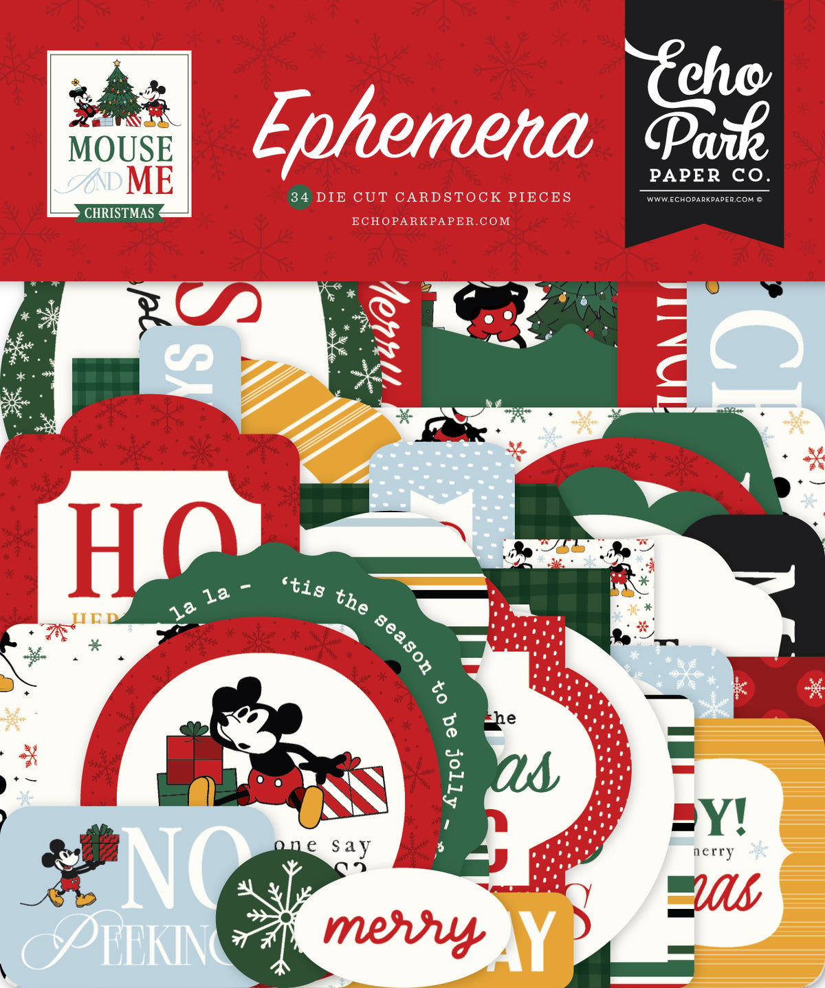 Echo Park - Mouse And Me Christmas Collection - Ephemera