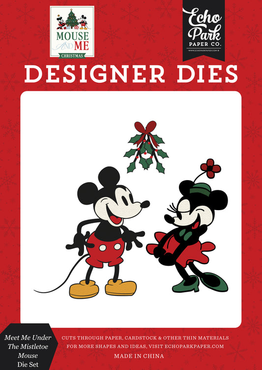 Echo Park - Mouse And Me Christmas Collection - Designer Dies - Meet Me Under The Mistletoe