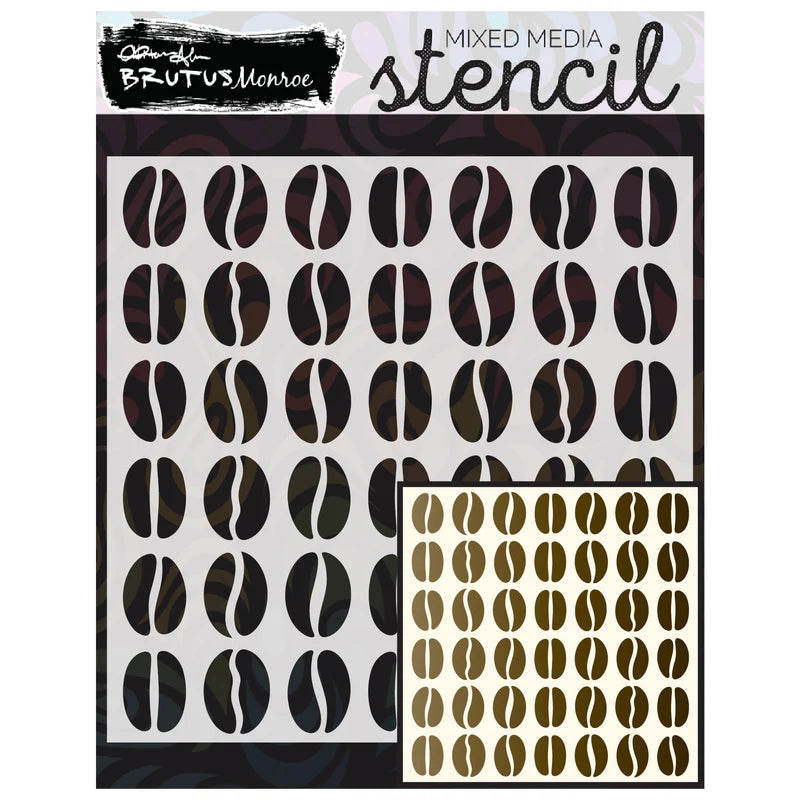 Brutus Monroe Mixed Media Stencil - Coffee Fresh Brew