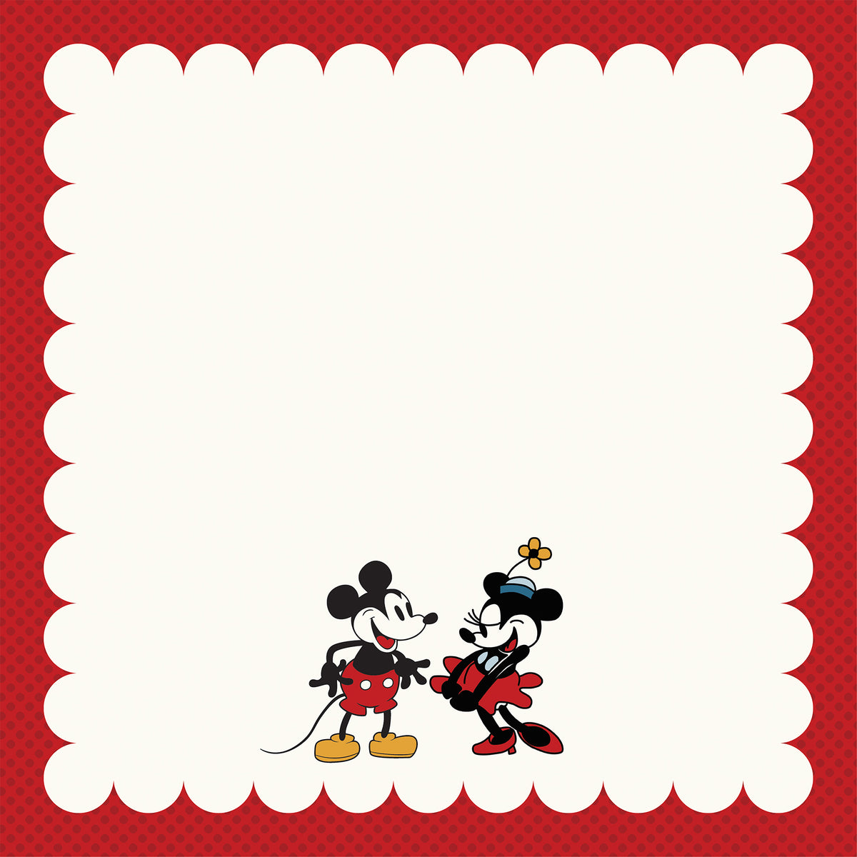 Echo Park - Mouse And Me Page Frames Collection - 12 x 12  Double Sided Paper - Mouse Love Page Frame