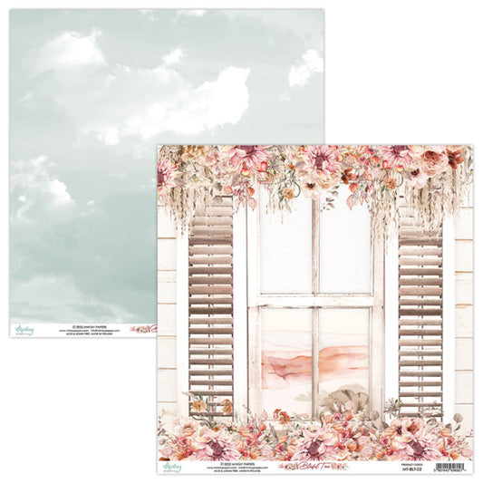 Mintay Papers - Blissful Time Collection - 12 x 12 Double Sided Paper - Sheet 02