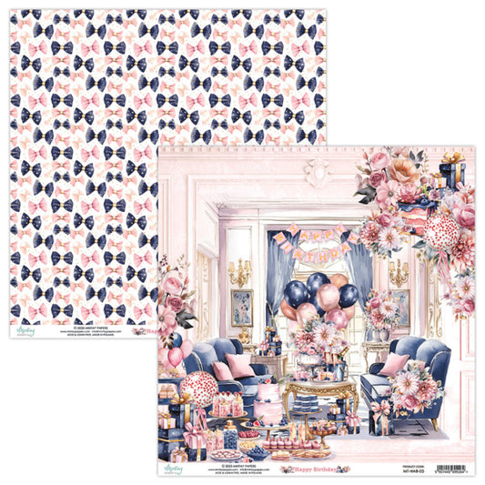 Mintay Happy Birthday Collection - 12 x 12 Double-Sided Cardstock - Sheet 03