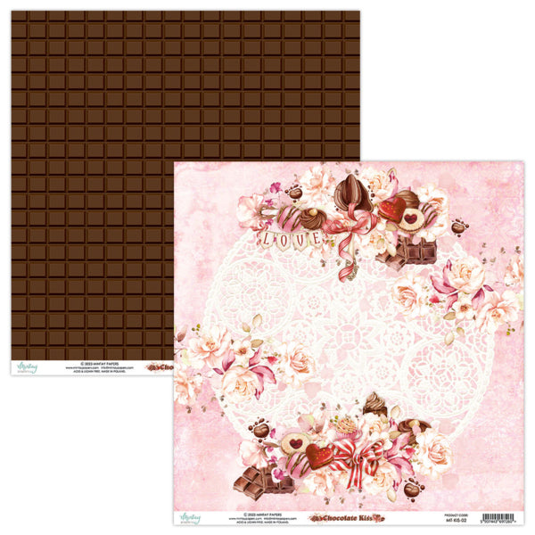 Mintay Chocolate Kiss-02 Double-Sided 12 x 12 Sheet