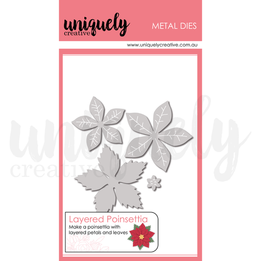 Uniquely Creative - Cutting Dies - Layered Poinsettia