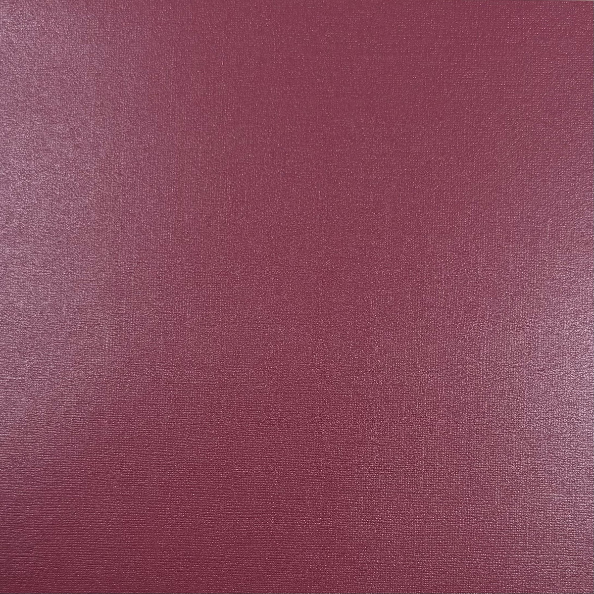 Encore - 12 x 12 Shimmer Textured Pearlescent Cardstock - Raspberry Shine