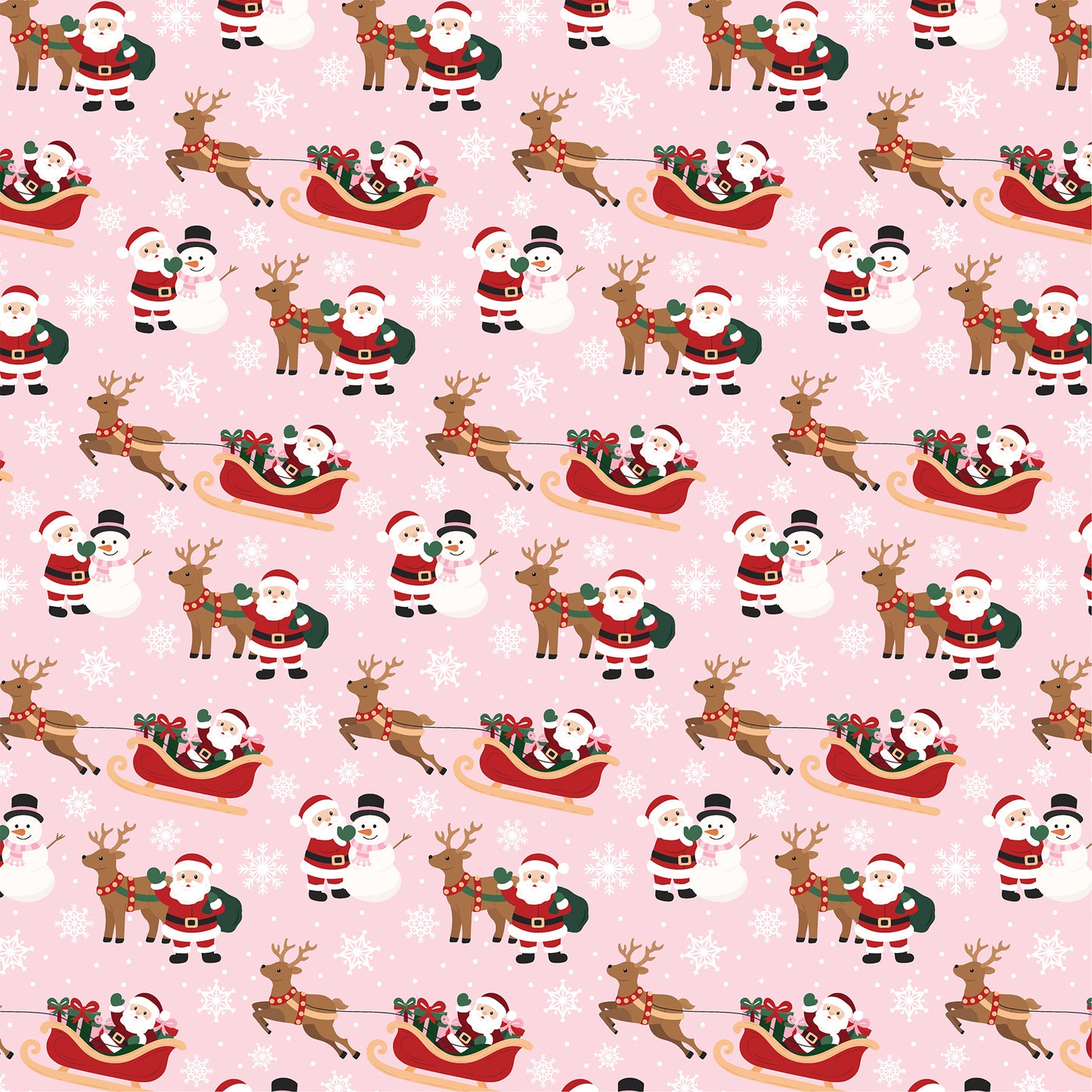 Echo Park -North Pole Christmas Collection - 12 x 12 Double Sided Paper - Santa Buddies