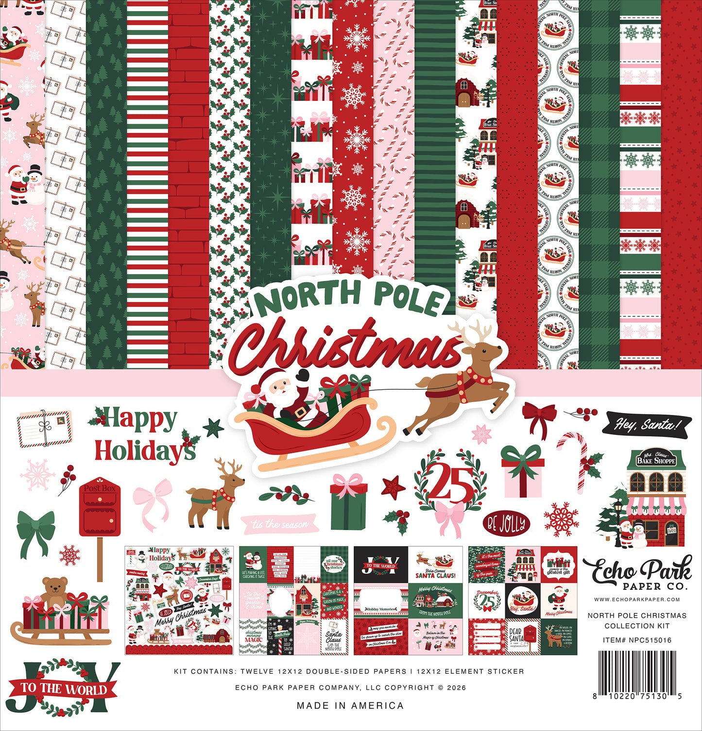Echo Park - North Pole Christmas Collection - 12 x 12 Collection Kit