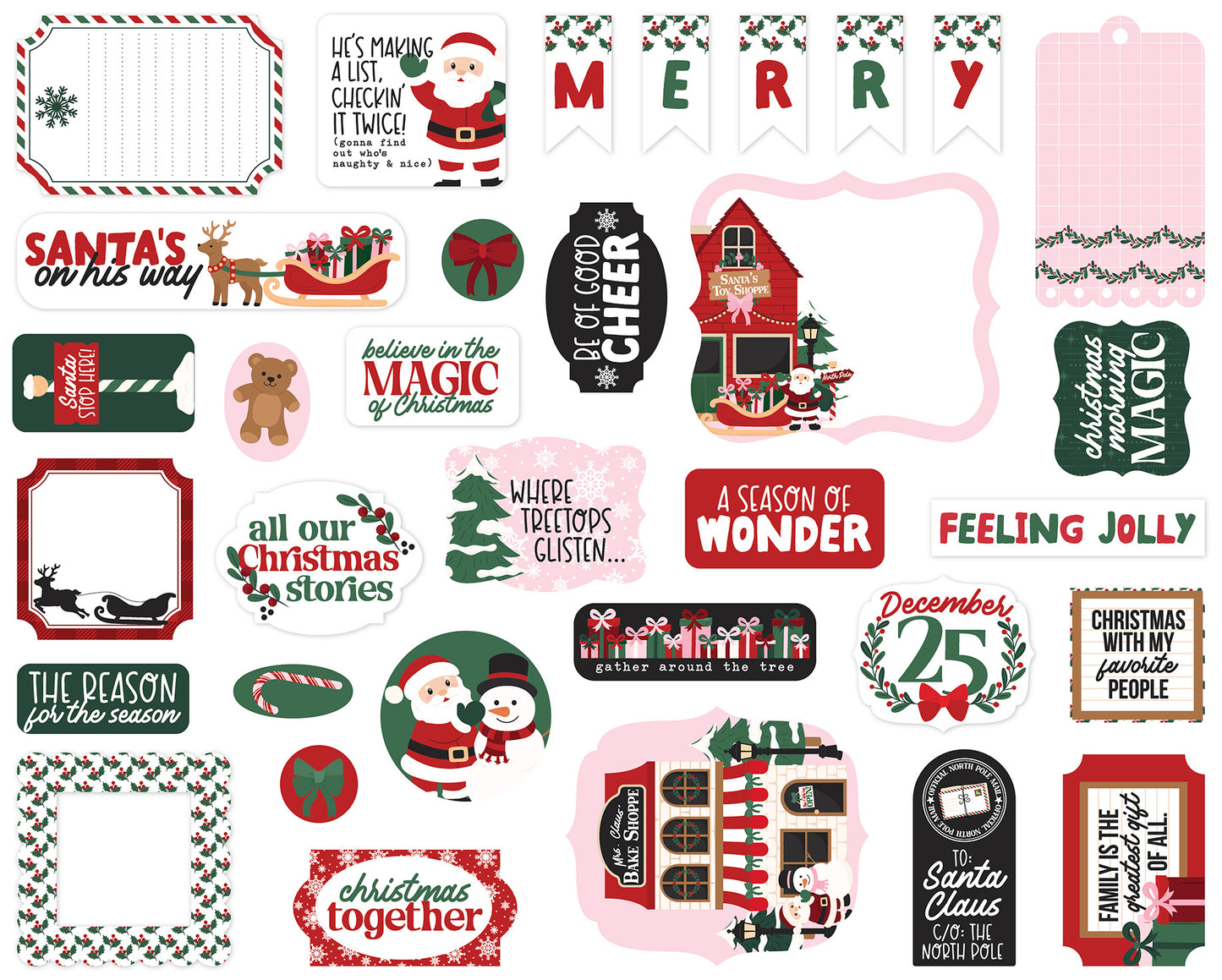 Echo Park - North Polel Christmas Collection - Ephemera